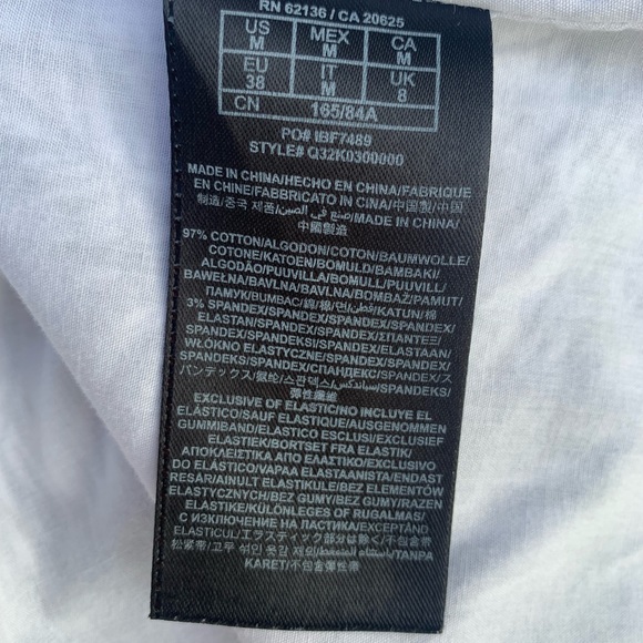 GUESS Floral Halter Sundress Black And White Medium Neck Tie Lining POCKETS - Picture 9 of 10